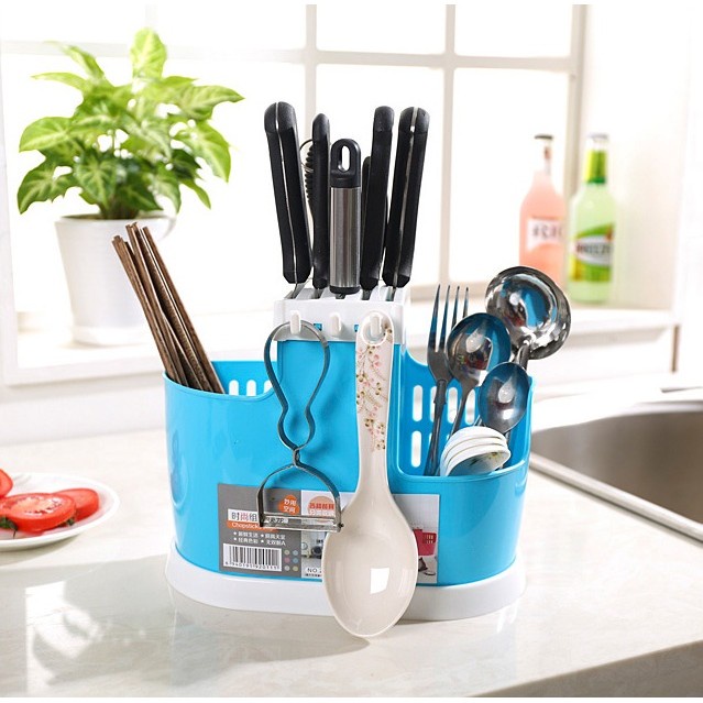 Ống Đựng Muỗng Đũa Dao Có Khe Thoát Nước