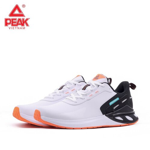 Giày Chạy Bộ PEAK Running E04307H Trắng Đen