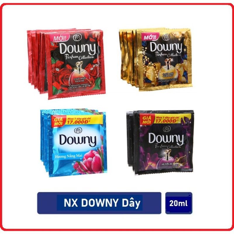 Combo 6 Dây Nước Xả DOWNY Dây 20ml x 10 Gói