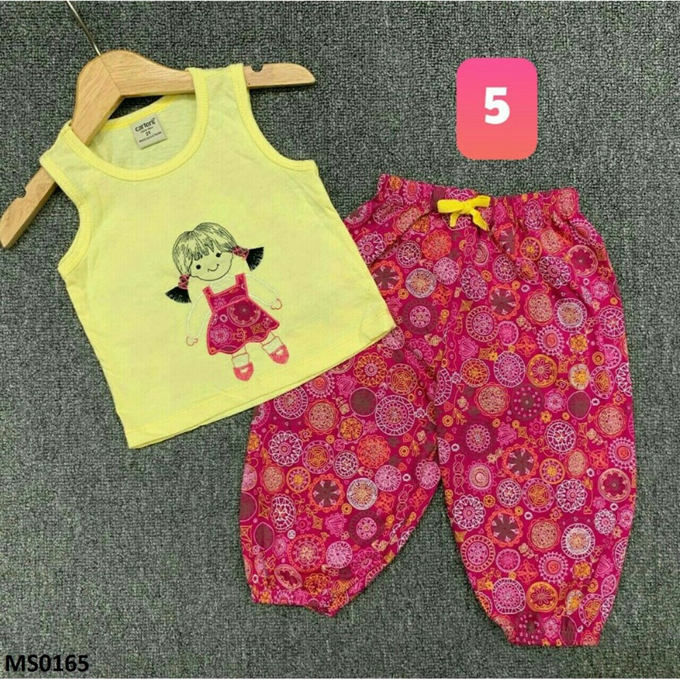 MS0165-Bộ thun Alibaba cho bé gái
