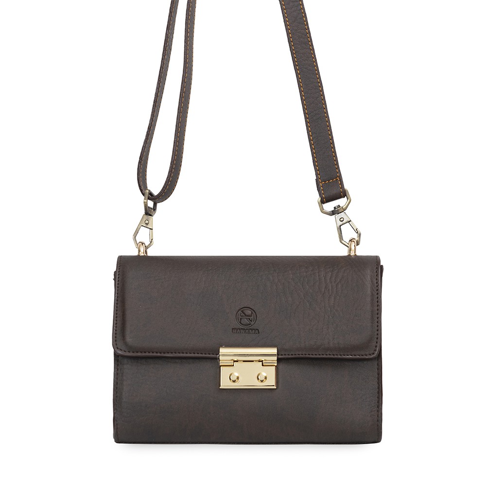 Túi đeo chéo nữ da cao cấp phong cách vintage Lisa