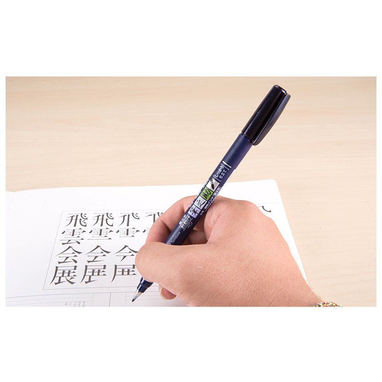 Bút viết thư pháp TOMBOW FUDENOSUKE chuyên viết Hán tự Brush Lettering