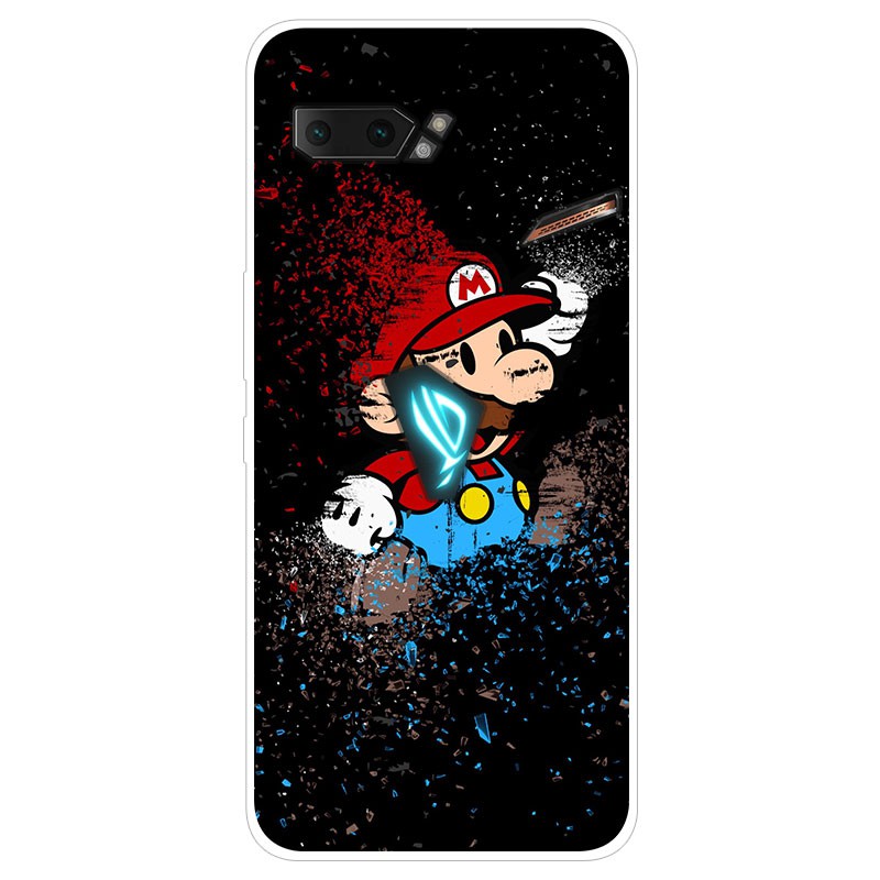 Ốp điện thoại silicone TPU mềm in hoạt hình cho Asus ROG Phone 2 ZS660KL