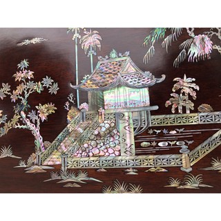 Tranh khảm ốc chùa 1 cột