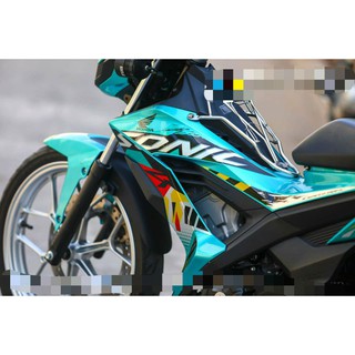 Tem rời sonic 150 xanh - decal ruby