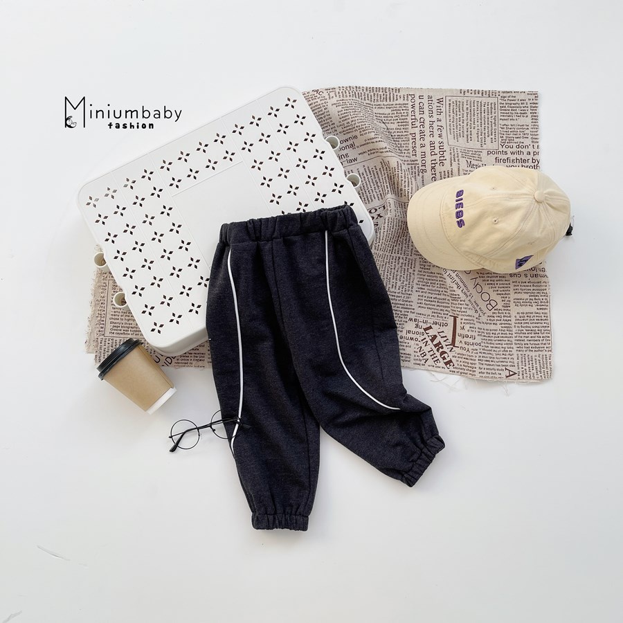 Quần dài thu đông in gấu cho bé trai/ gái chất cotton da cá MiniumBaby mềm mịn, quần áo trẻ em QD1286-QD1299