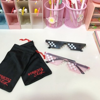 [ Tặng kèm túi vải] Kính Anh Da Đen ThugLife ( Kính mát 3d , minecraft)