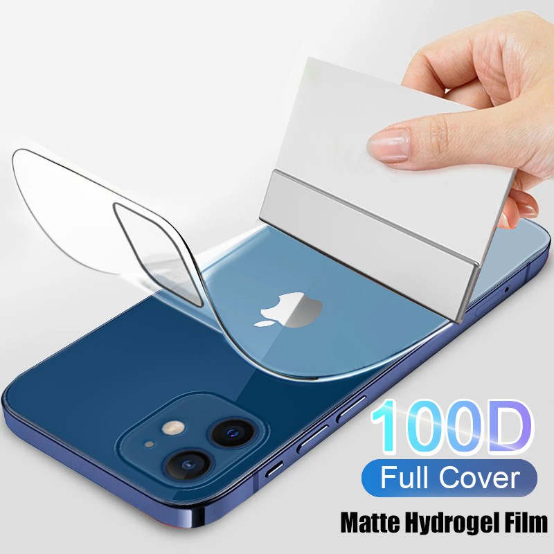 Miếng dán Hydrogel nhám bảo vệ toàn màn hình thích hợp cho iPhone 12 11 Pro Max 12 X XR XS Max 7 8 6S Plus SE 2020
