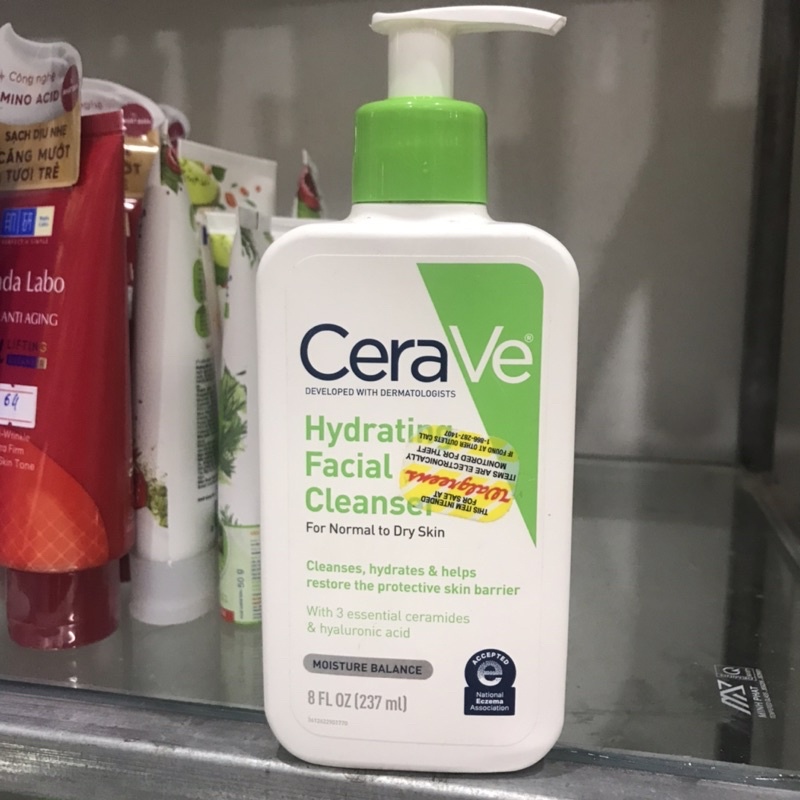 Sữa Rửa Mặt Cerave foaming facial cleanser cho da dầu mụn 237ml