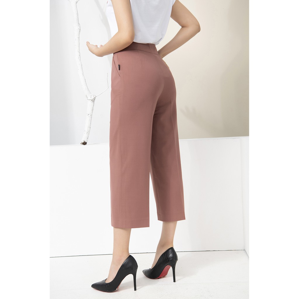 [CHÍNH HÃNG SALE KHỦNG] Quần suông Luperi ống rộng dáng lửng khóa sườn vải đũi Hàn không nhăn siêu đẹp mịn mát LFQD2100