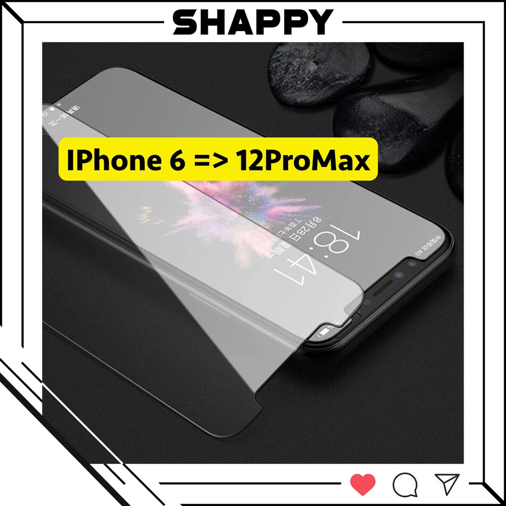 [RẺ VÔ ĐỊCH] Kính Cường Lực IPhone Bóng Không Full Màn Đủ Các Dòng [Shappy Shop]