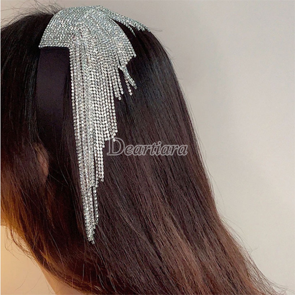 Băng Đô Bản Rộng Đính Đá Thời Trang