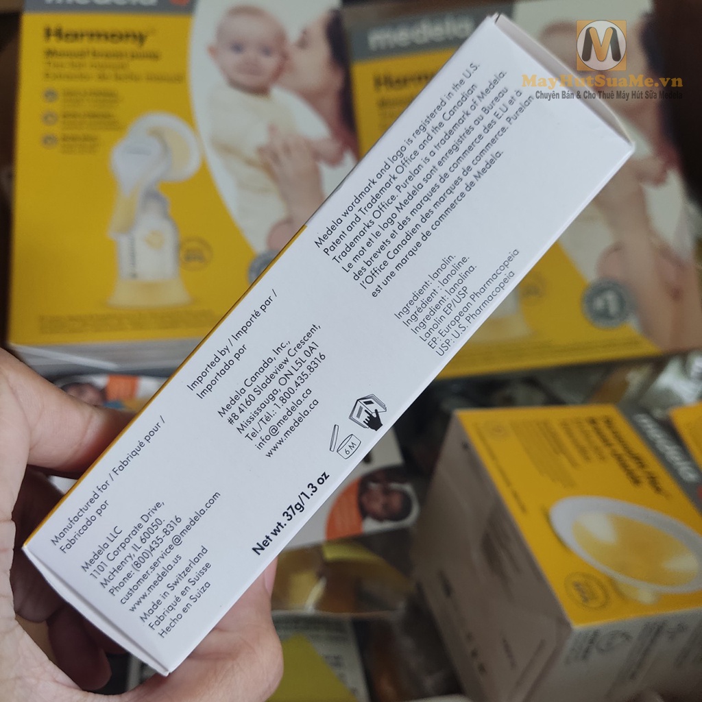 Kem nứt đầu ti Medela Purelan Lanolin Cream 37gram - 100% thành phần hoàn toàn tự nhiên
