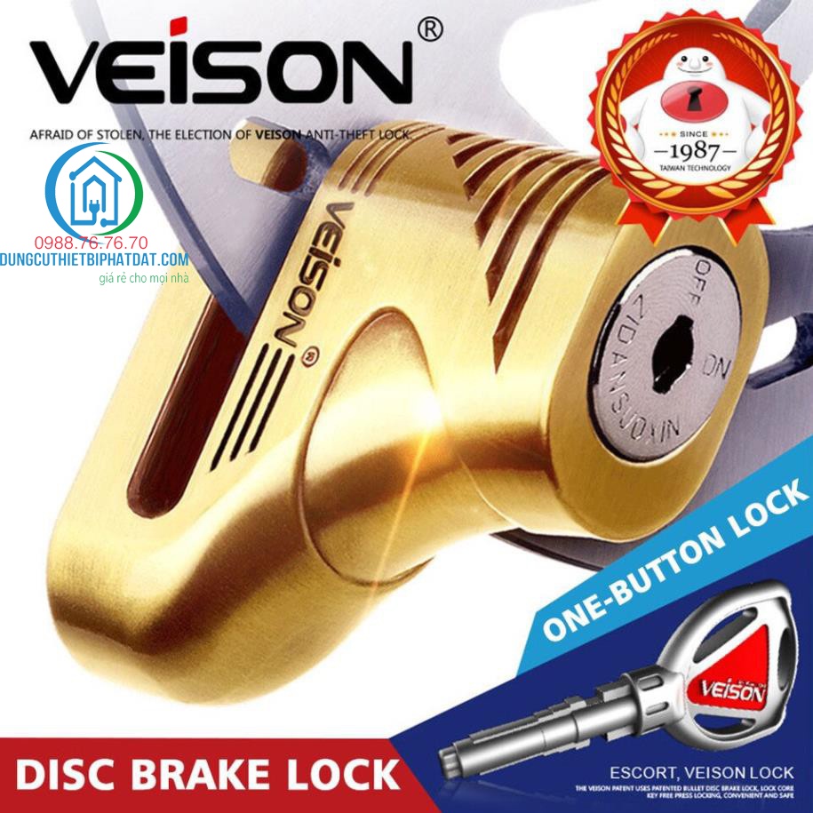 KHÓA ĐĨA BÁO ĐỘNG CHỐNG TRỘM DÀNH CHO XE MÁY