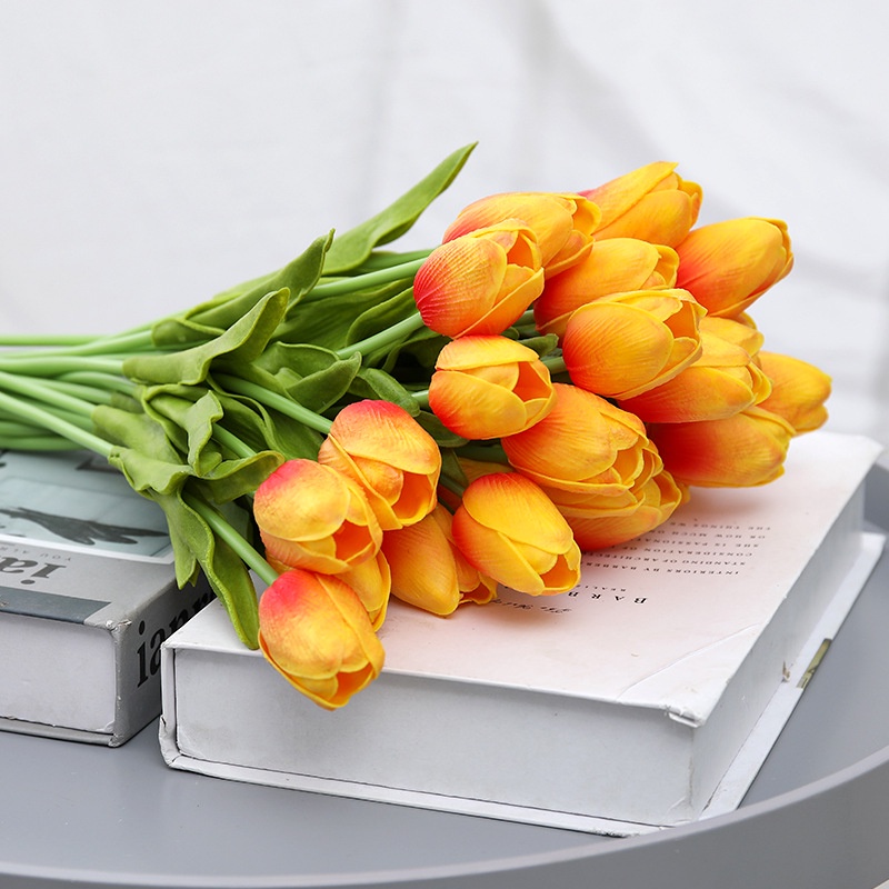 Hoa Giả ️ Hoa Tulip Giả PU Cao Cấp ️