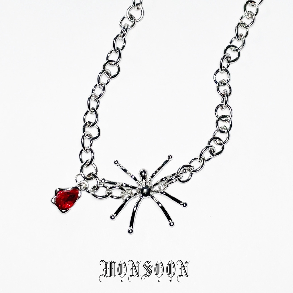 Vòng cổ mặt hình con nhện cá tính