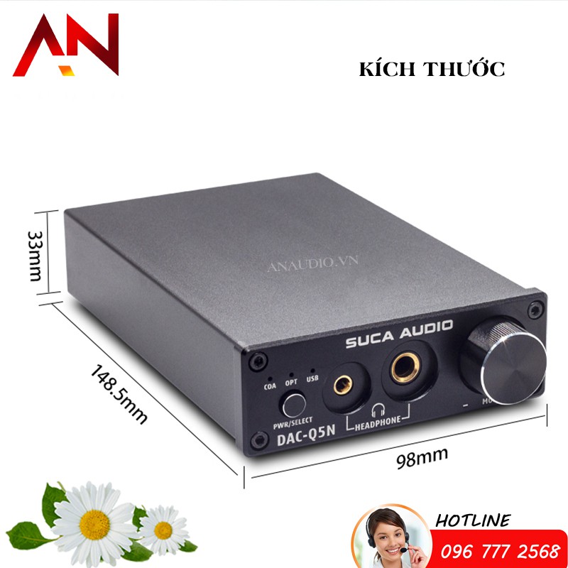 Giải Mã DAC Q5N - SUCA AUDIO- Giải Mã 24bit/192Khz-ESS9018K2M