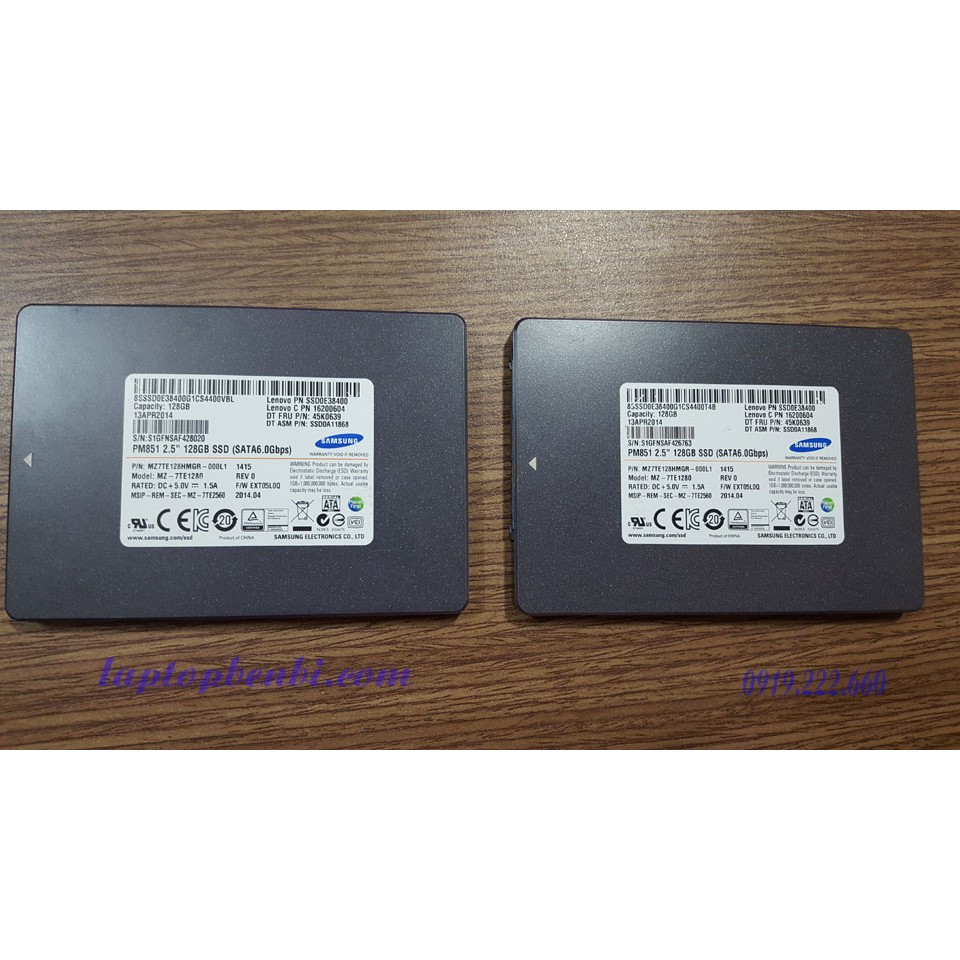 Ổ cứng laptop Samsung PM851 dung lượng 128GB SSD | WebRaoVat - webraovat.net.vn