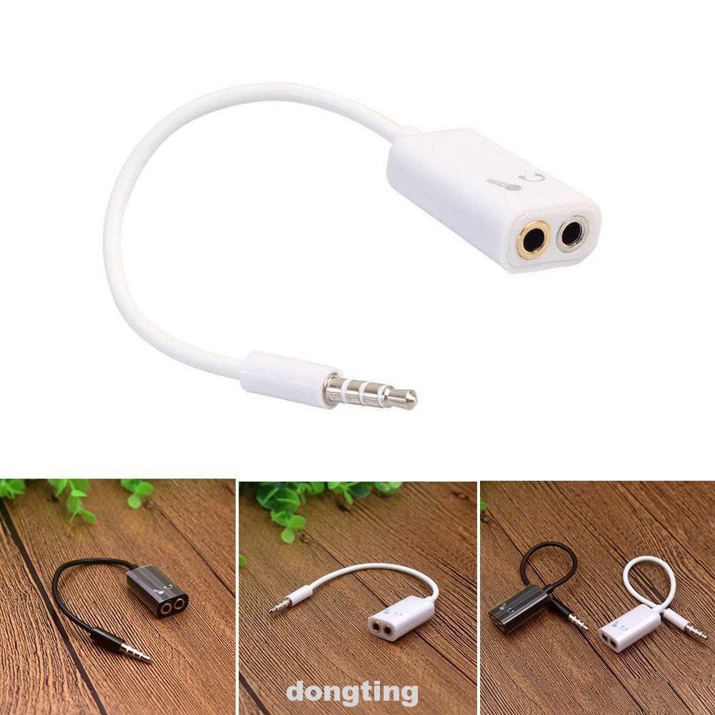 Cáp Chia Âm Thanh 3.5mm 2 Trong 1 Cho Pc