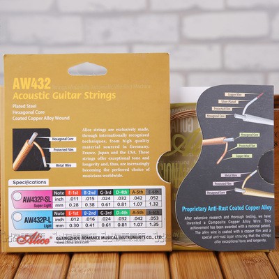 Bộ Dây Đàn Guitar Acoustic Alice AW432 Broze 85/15