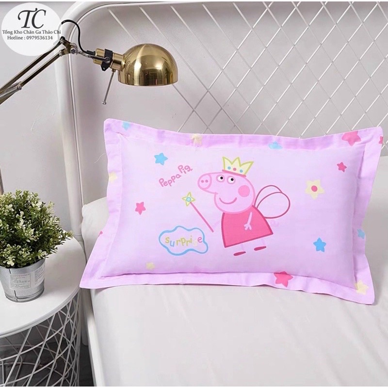 Gối Trẻ Em Cho Bé Đi Mầm Non Vải Cotton Thoáng Mát