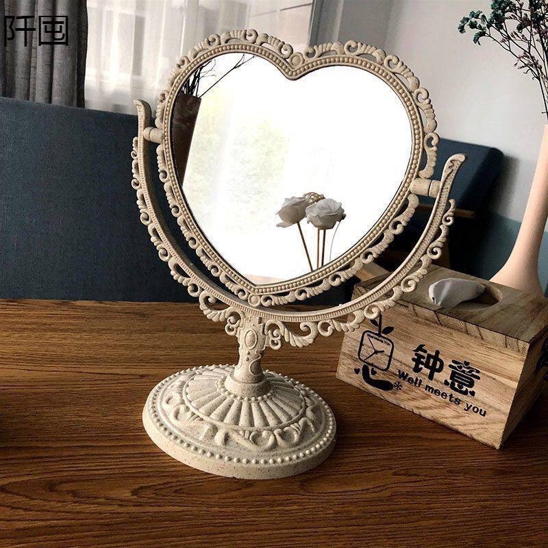 Gương Để Bàn trang điểm công chúa Vintage cổ điển châu âu decor