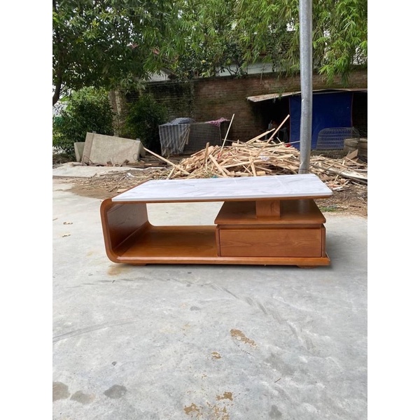 bàn sofa gỗ sồi