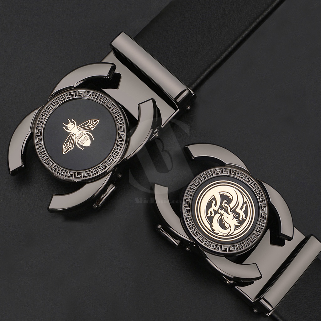 Dây Thắt Lưng, Nịt Nam Da Bò Cao Cấp - ShinBasic, Khoá Tự Động, Bảng Đẹp, Thời Trang Công Sở, Trẻ Trung BELT04-2