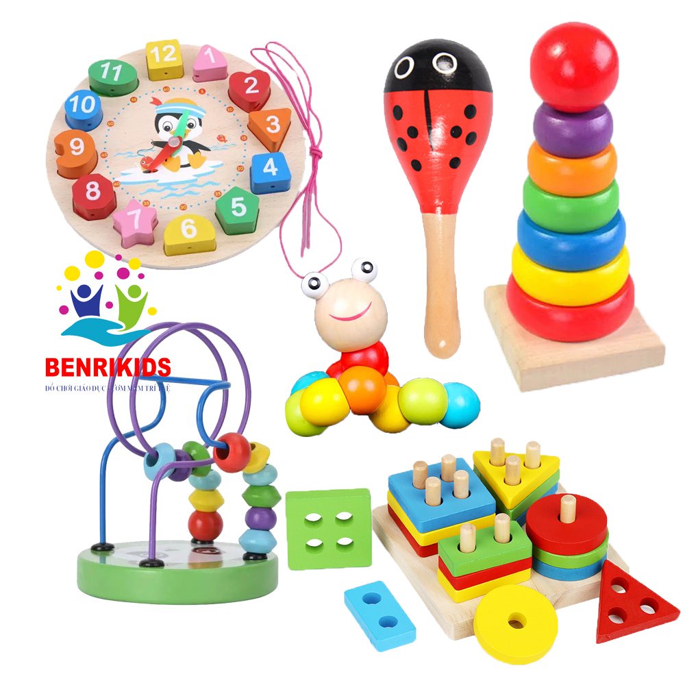 Combo Đồ Chơi Giáo Dục Montessori Cho Bé Phát Triển Vận Động , Đồ Chơi Bằng Gỗ , Đồ Chơi Thông Minh Cho Bé