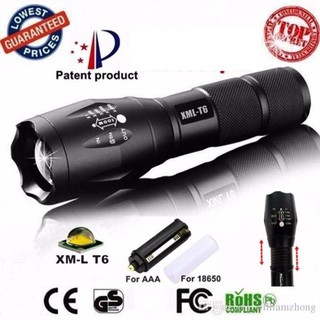 Đèn pin Police AMY XML-T6 MỚI siêu sáng- Đèn pin mini chống nước- Đèn pin 5 chế độ sáng