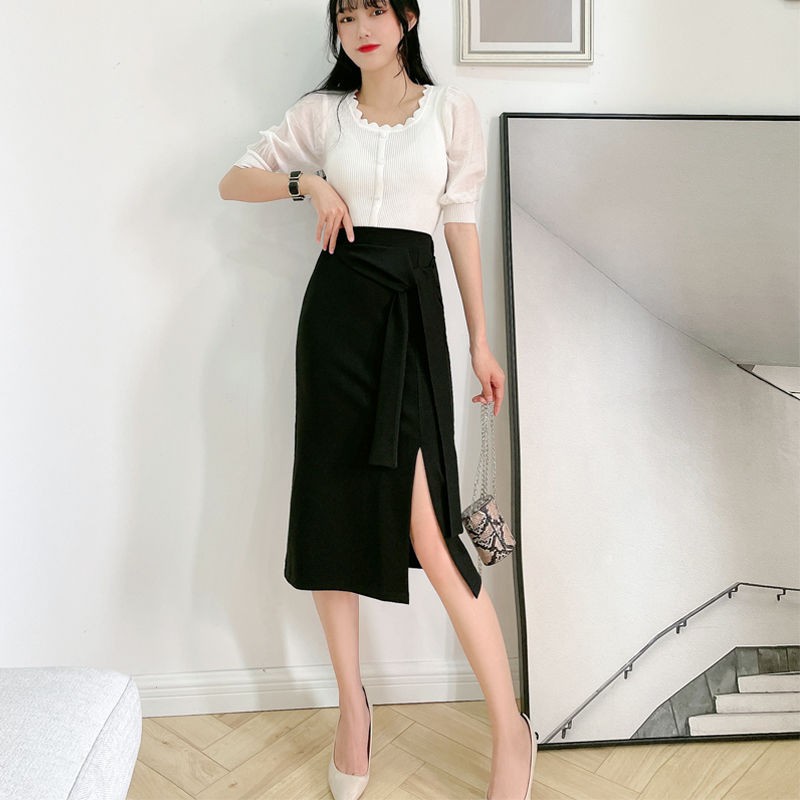 Chân Váy Ôm Xẻ Tà Phong Cách Hàn Quốc Dành Cho Nữ