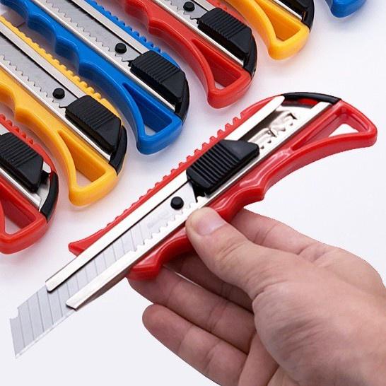 (Siêu Rẻ) Dao Rọc Giấy Cắt Giấy Tiện Dụng Size Lớn Dao Dài 15cm Lưỡi 100cm*18mm