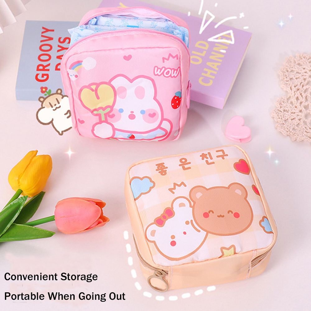 Túi đựng băng vệ sinh cá nhân/thẻ ngân hàng/đồ trang điểm nhỏ gọn dễ dàng mang theo tiện dụng