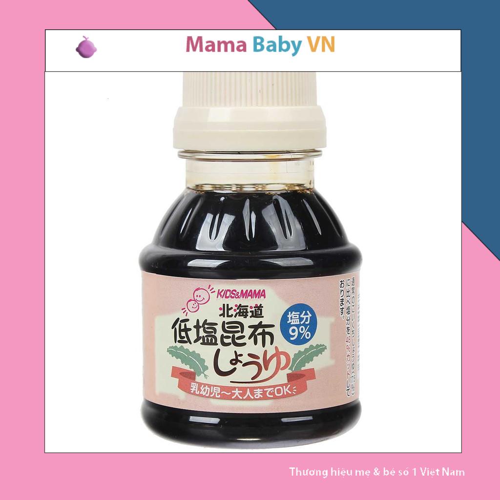 Nước Tương Tảo Bẹ Kids Mama 100ml nội địa Nhật Mamababyvn