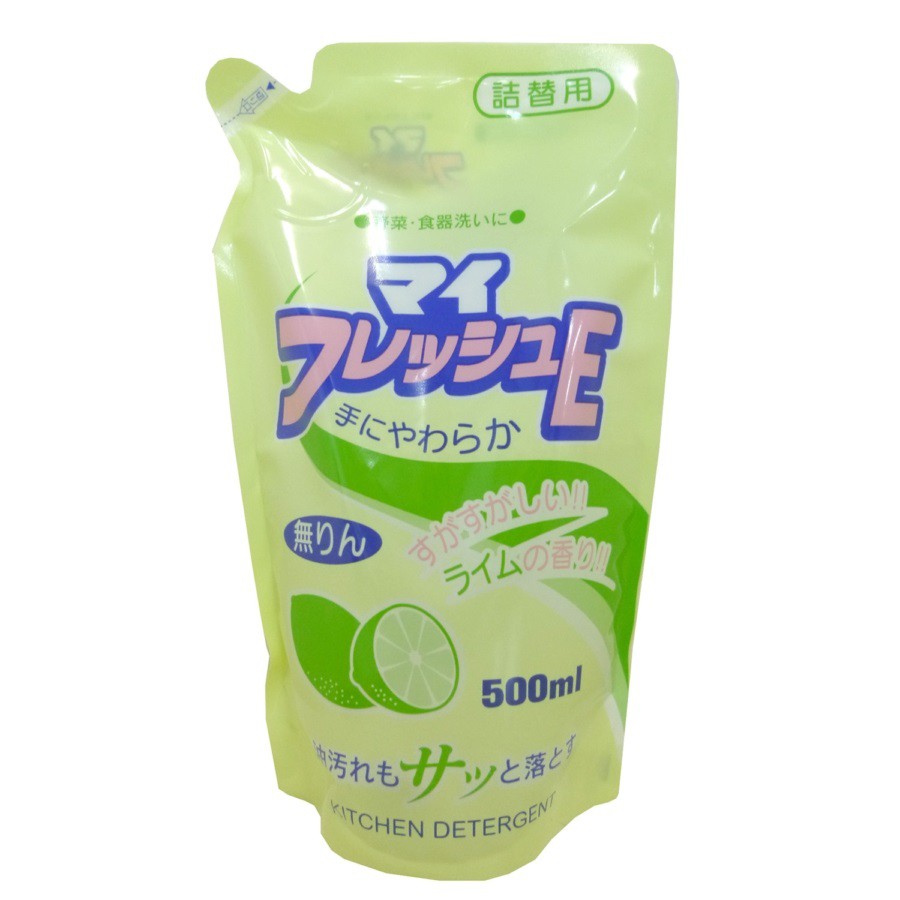 [Hỏa Tốc HN] Nước rửa chén hương chanh loại túi 500ml Rocket Nội địa Nhật Bản