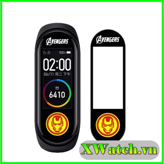 Dán hình Xiaomi Miband 4 Avengers [ Link 2 ]