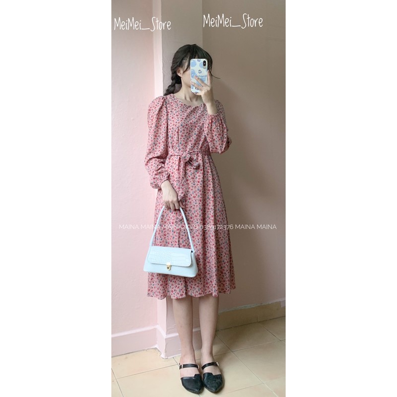 Váy hoa nhí vintage 3 màu