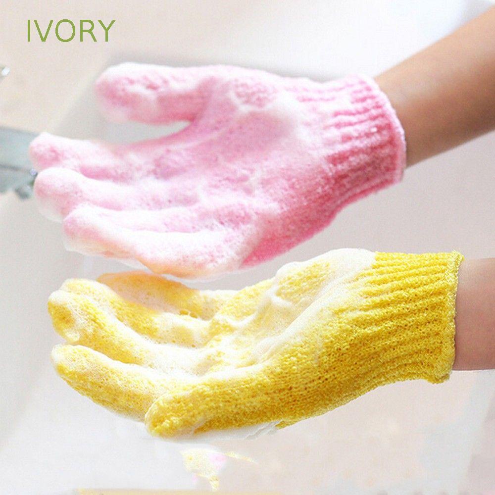 Găng tay đi tắm Tạo Bọt Tẩy Tế Bào Chết Chống Trượt Màu Sắc Ngẫu Nhiên