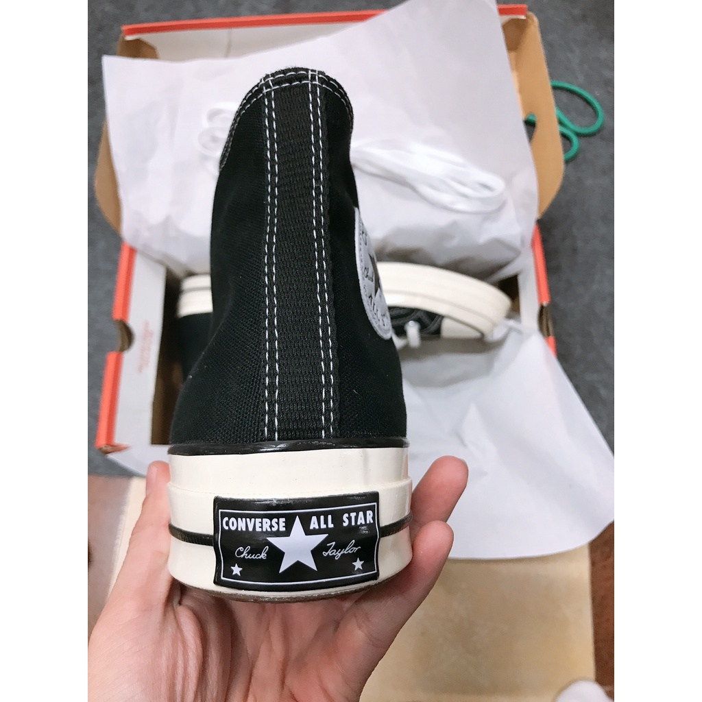 Giày Converse 1970s chính hãng màu đen cổ cao - 162050C