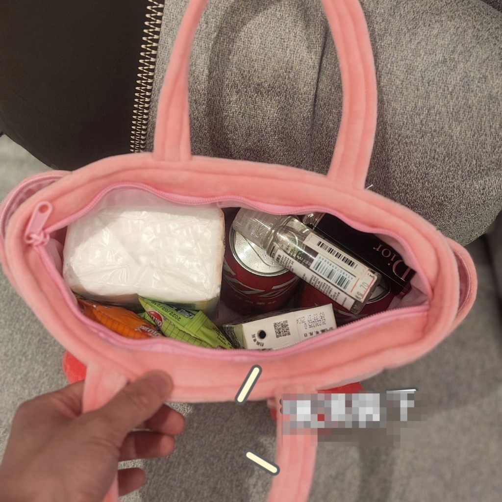 Túi Xách Tay Đựng Đồ Ăn Trưa Họa Tiết Kuromi Dễ Thương Dành Cho Nữ