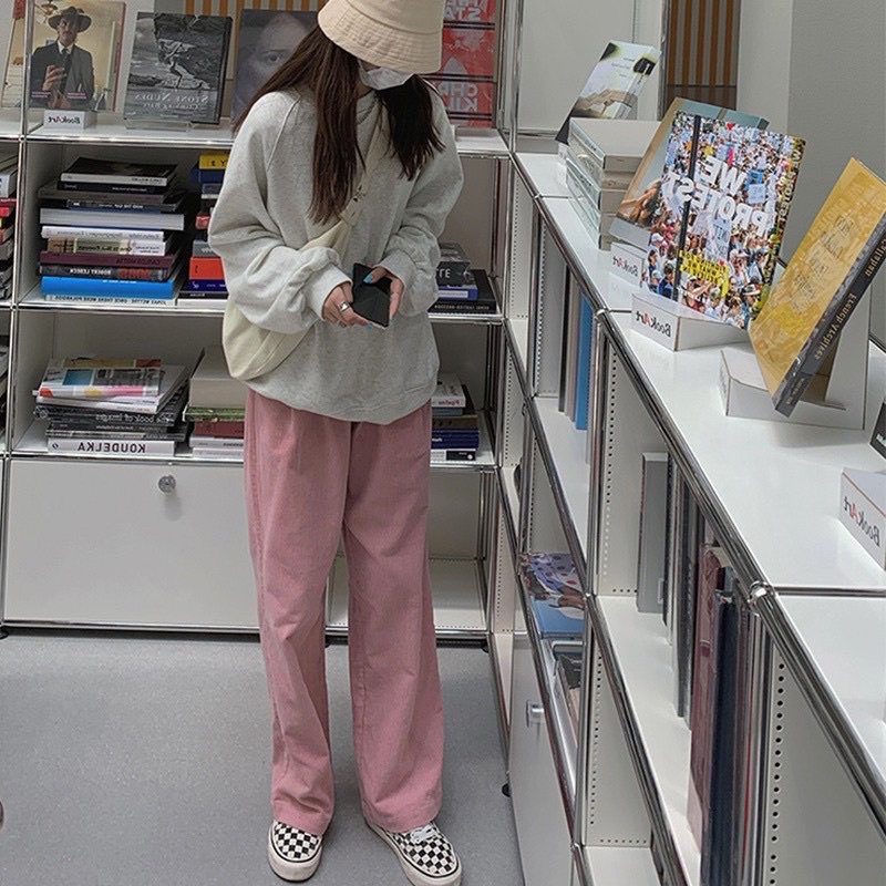 Pass quần nhung tăm ống xuông