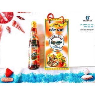 Hộp 2 chai nước mắm phụng hưng 45g/l 500ml