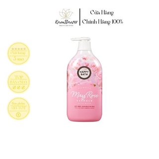 Sữa Tắm Hàn Quốc Happy Bath Tinh Chất Tự Nhiên, Mùi Thơm Dịu Nhẹ Dưỡng Da Trắng Sáng 900ml Korea Store