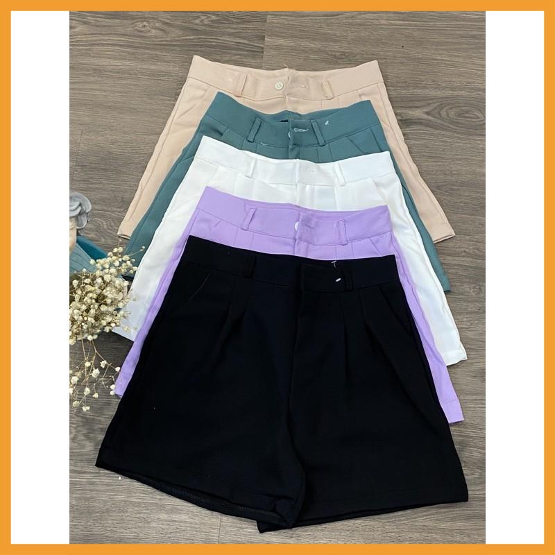 [MÃ VAY18 GIẢM 30K ĐƠN 500K] Quần Short Nữ, quần sooc nữ Gập Gấu Vải tuyết mưa 1 mềm mịn mặc mát đứng dáng form xinh | BigBuy360 - bigbuy360.vn