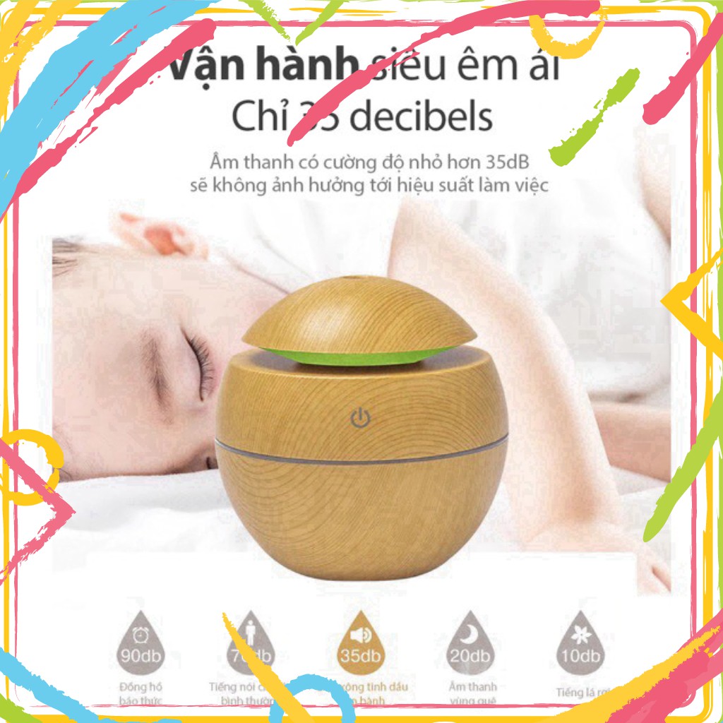 EWD DHFS Máy Xông Tinh Dầu AROMA Phun Sương Tạo Ẩm Vân Gỗ Cao Cấp phải chăng Nhất 2020 TẶNG một Lọ Tinh Dầu. 8 EW