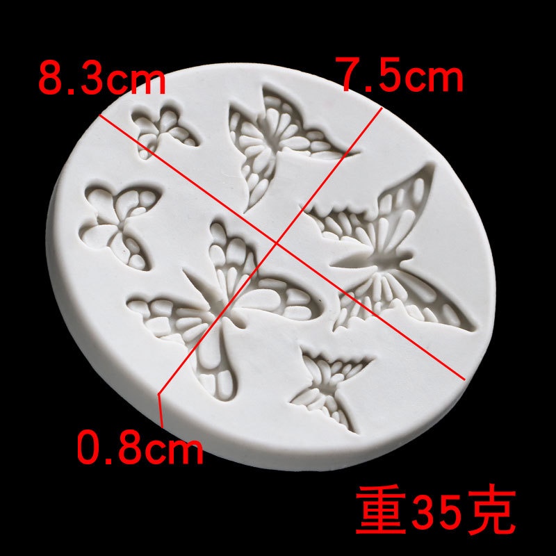 Khuôn Silicone Làm Bánh Tạo Hình Bươm Bướm Độc Đáo Tiện Dụng