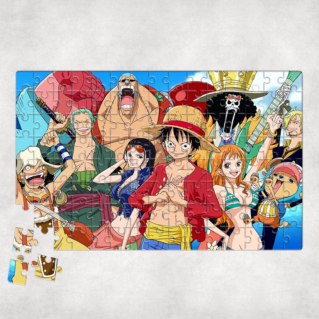 Tranh ghép hình A4, A5 Anime, xếp hình ONE PIECE WALLPAPER - Mẫu 4