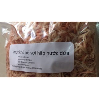 mực khô xé sợi hấp dừa gói 1 kg