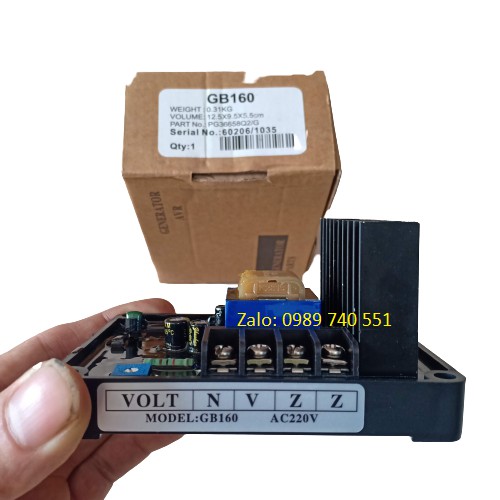 Mạch điều chỉnh điện áp tự động avr GB160 máy phát điện 1 pha - loại tốt hàng tụ cắm