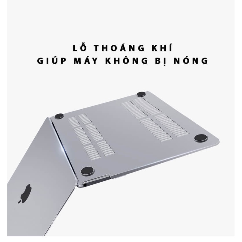 COMBO Case, Ốp + Phủ phím cho Macbook (Tặng Kèm Nút Chống Bụi)